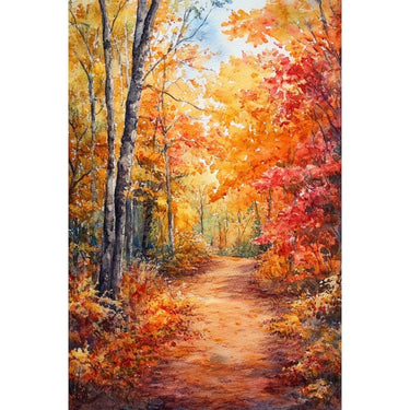 Autumn Watercolour canvas